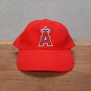 Los Angeles Angels Hat Adult Red Adjustable Baseball Cap MLB California Sports